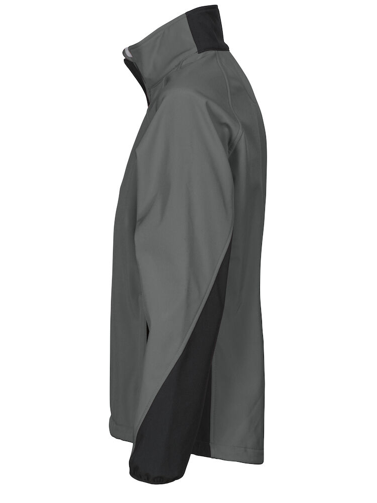 2423 DAMEN SOFTSHELL JACKE MIT KONTRASTELEMENTEN 98 grau XS