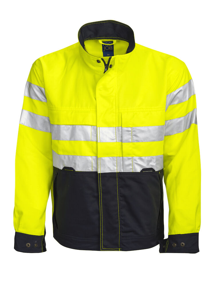 6401 UNGEFÜTTERTE WARNSCHUTZ-JACKE EN ISO 20471 KLASSE 3 11 gelb/schwarz hv XL
