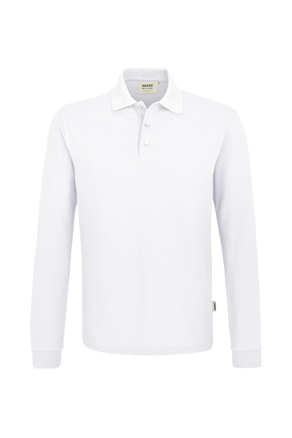 Hakro Mikralinar-Poloshirt lang 001-weiss 2XL