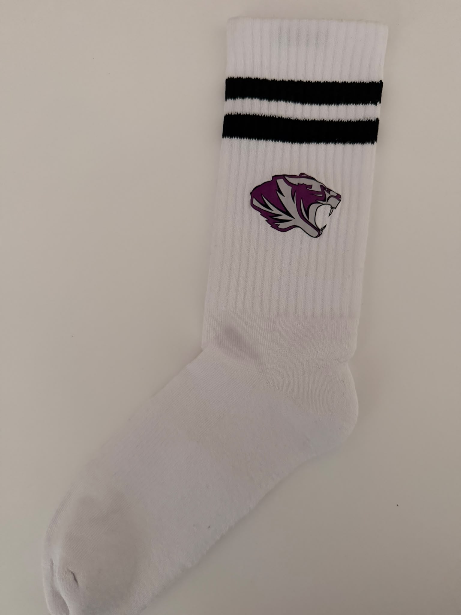 Socken weiss - bedruckt