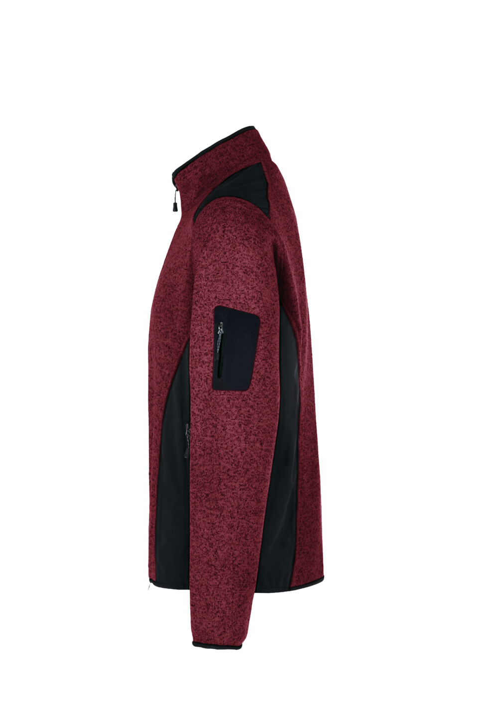 Hakro Strickfleecejacke Dawson 317-weinrot meliert S