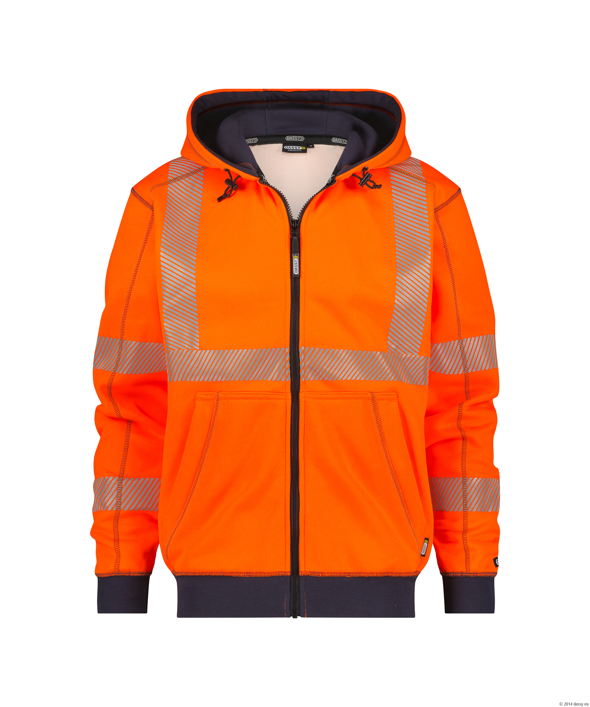 DASSY® Evans 6681-neonorange-dunkelblau L