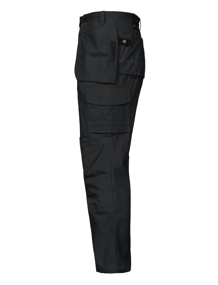 5501 ARBEITSHOSE MIT KNIEVERSTÄRKUNG UND HÄNGETASCHEN 100% BAUMWOLLE 99 schwarz C62, Standard